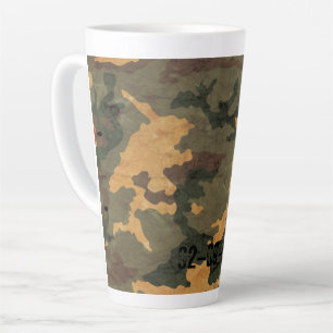 Groene camouflagepatroon vintage 2020 latte mok