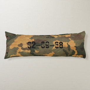 Groene camouflagepatroon vintage 2020 lichaamskussen