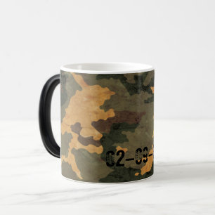 Groene camouflagepatroon vintage 2020 magische mok