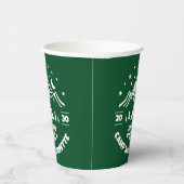 Groene Camping Vrijgezellenfeest Papieren Bekers (Rechts)