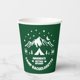 Groene Camping Vrijgezellenfeest Papieren Bekers