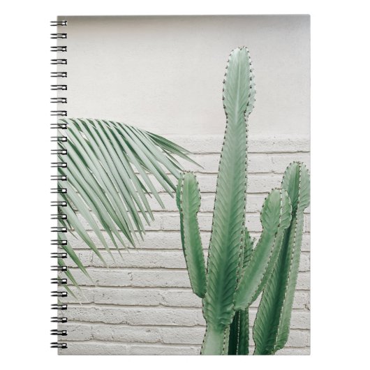 Groene candelabracactus notitieboek (Voorkant)