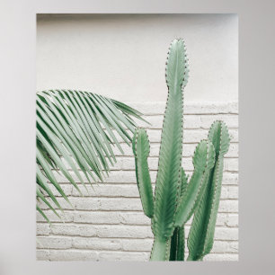 Groene candelabracactus poster