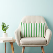 Groene Candy Stripe Lage Rug/Accent Kussen (Stoel)