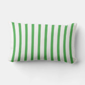 Groene Candy Stripe Lage Rug/Accent Kussen (Achterkant)