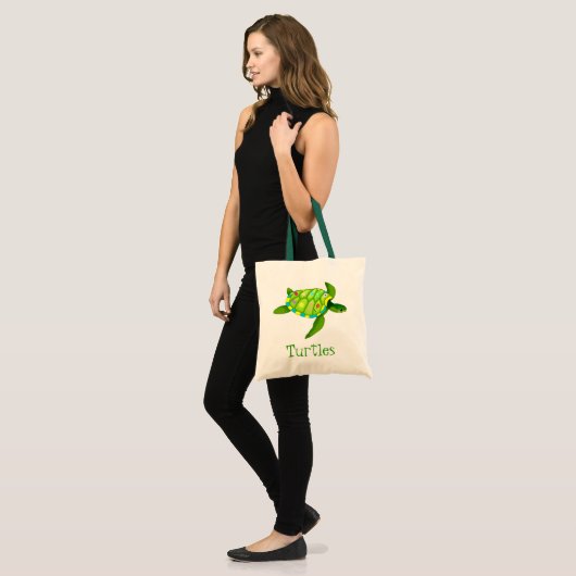 Groene canvas tas (Voorkant (model))