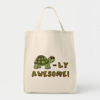 Groene Canvas tas - Turtle-ly Geweldige!