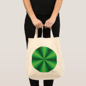 Groene Canvas tas voor optische illusie (Voorkant (product))