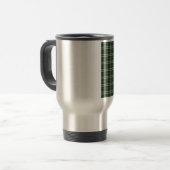 Groene cape Breton tartan Reisbeker (Voorkant links)