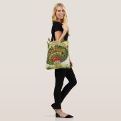 Groene carnaval swing ride foto retro tote bag (Op model)