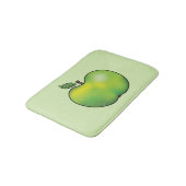 Groene Cartoon Apple Fruit Illustration Badmat (Gekanteld)