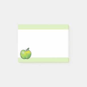 Groene Cartoon Apple Fruit Illustration Post-it® Notes