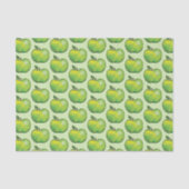 Groene Cartoon Apple Fruit Pattern Tissuepapier (Voorkant)
