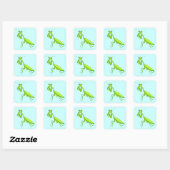 Groene Cartoon Bidden Mantis Sticker Sheets (Vel)