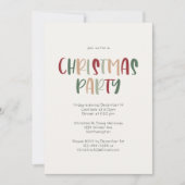 Groene Casual kerstfeestdag Kaart (Voorkant)