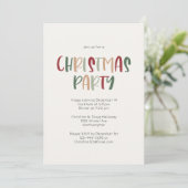 Groene Casual kerstfeestdag Kaart (Staand voorkant)