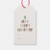 Groene Casual kerstkerst van Gift-Labels tot Cadeaulabel (Voorkant)