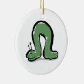 groene cateraar keramisch ornament (Rechts)