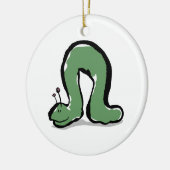 groene cateraar keramisch ornament (Links)