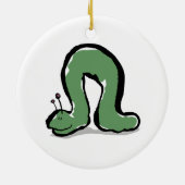 groene cateraar keramisch ornament (Achterkant)