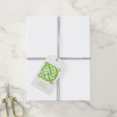 GROENE CELTISCHE KNOOP Cadeaubijsluiters Cadeaulabel (Met Touw)