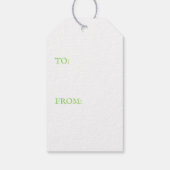 GROENE CELTISCHE KNOOP Cadeaubijsluiters Cadeaulabel (Achterkant)