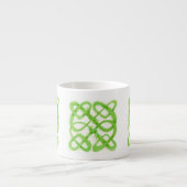 GROENE CELTISCHE KNOOP Espresso kopje Kop (Voorkant)