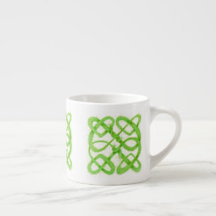 GROENE CELTISCHE KNOOP Espresso kopje Kop