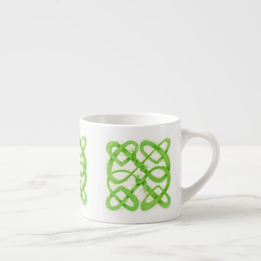 GROENE CELTISCHE KNOOP Espresso kopje Kop (Rechts)