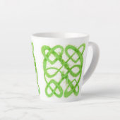 GROENE CELTISCHE KNOOP Latte mokka Mok (Rechterhoek)