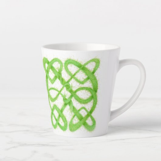 GROENE CELTISCHE KNOOP Latte mokka Mok (Rechts)