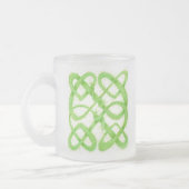 GROENE CELTISCHE KNOOP Matglazen mok (Links)