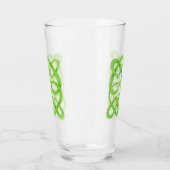 GROENE CELTISCHE KNOOP Pint Drinkglas Glas (Links)