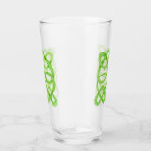GROENE CELTISCHE KNOOP Pint Drinkglas Glas (Rechts)