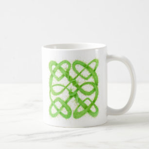 GROENE CELTISCHE KNOOP Witte Mok