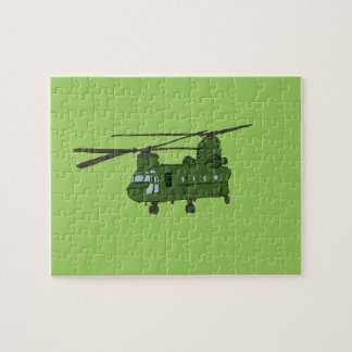 Groene CH-47 Chinese militaire helikopter Legpuzzel