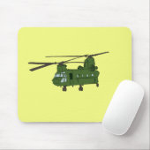 Groene CH-47 Chinese militaire helikopter Muismat (Met muis)