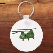 Groene CH-47 Chinese militaire helikopter Sleutelhanger (Voorkant)