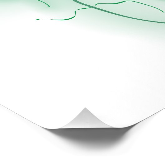 Groene chakra-energie foto afdruk (Hoek)