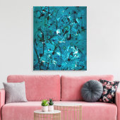 Groene Chaos Canvas Afdruk (Insitu (Woonkamer))
