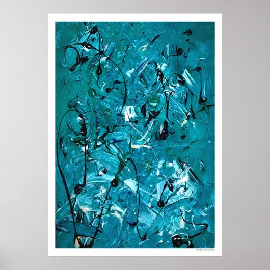 Groene Chaos Poster (Voorkant)