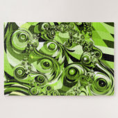 groene chaos puzzel legpuzzel (Horizontaal)