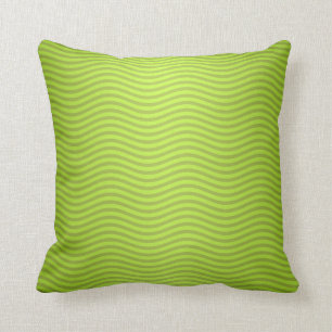 Groene Chartreuse Stripes Patroon Kussen
