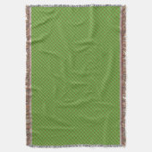 Groene check Gingham Throw Blanket in landstijl Deken (Voorkant Verticaal)