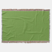 Groene check Gingham Throw Blanket in landstijl Deken (Voorkant)