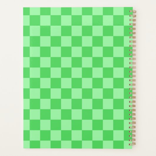 Groene Check Planner (Achterkant)