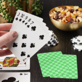 Groene Check Pokerkaarten (Insitu)