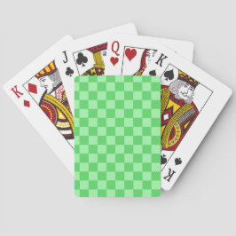 Groene Check Pokerkaarten