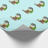 Groene Cheek Conure Cadeaupapier (Hoek)