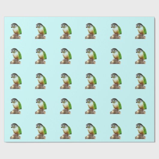 Groene Cheek Conure Cadeaupapier (Vlak)
